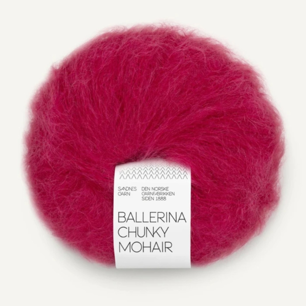 Ballerina Chunky Mohair - 4255 - Rumba Red