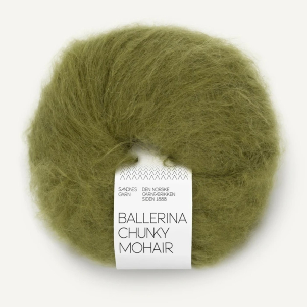 Ballerina Chunky Mohair - 9563 - Moss Green