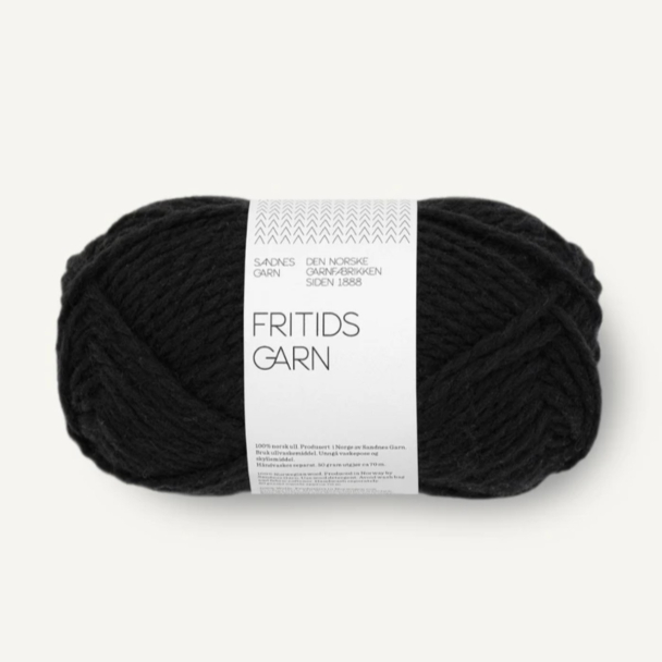 Fritidsgarn - 1099 - Sort
