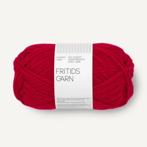 Fritidsgarn - 4219 - Mørk Rød