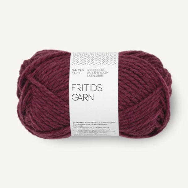 Fritidsgarn - 4372 - Dyp Burgunder