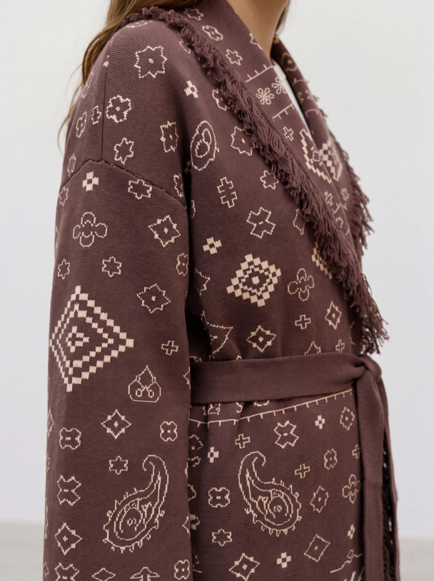 VMSCARLETT LS TASSEL JACQUARD CARDI LCS - Image 4