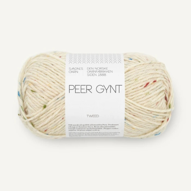 Peer Gynt - 1044 - Natural White / Tutti Frutti Tweed