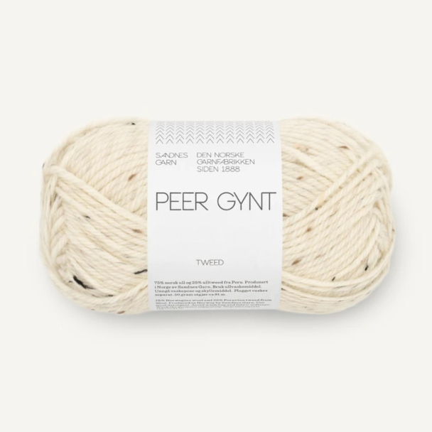 Peer Gynt - 2523 - Natural White / Brown Tweed