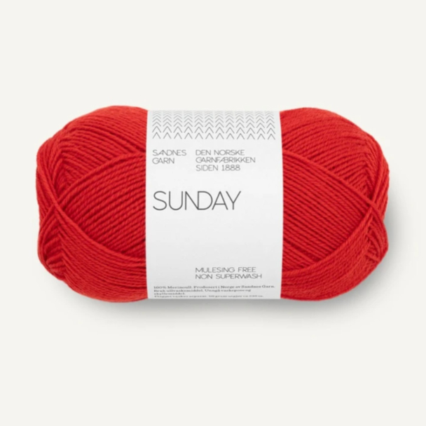 Sunday - 4018 - Scarlet Red