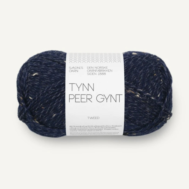 Tynn Peer Gynt - 5585 - Navy / Brown Tweed