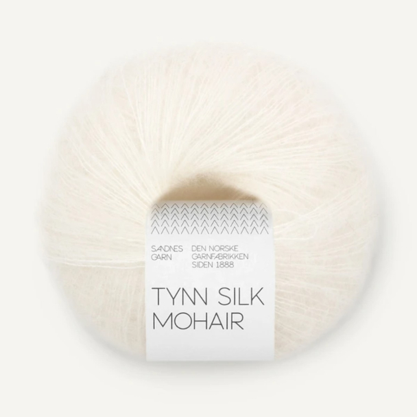 Tynn Silk Mohair - 1001 - True White