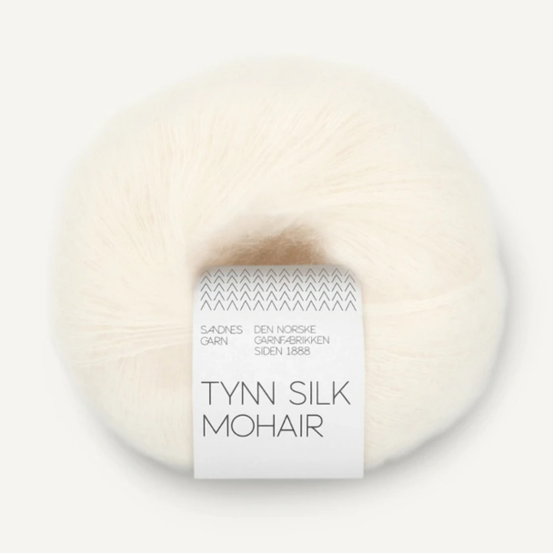 Tynn Silk Mohair - 1012 -  Natural White
