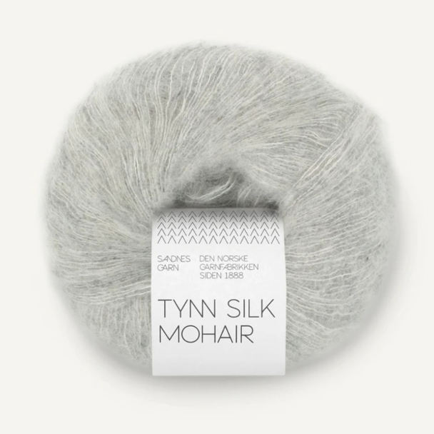 Tynn Silk Mohair - 1022 - Light Grey Melange