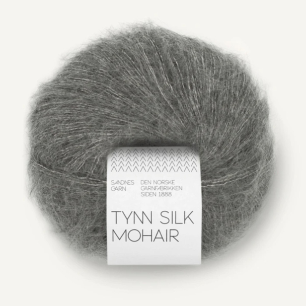 Tynn Silk Mohair - 1053 - Dark Grey Melange
