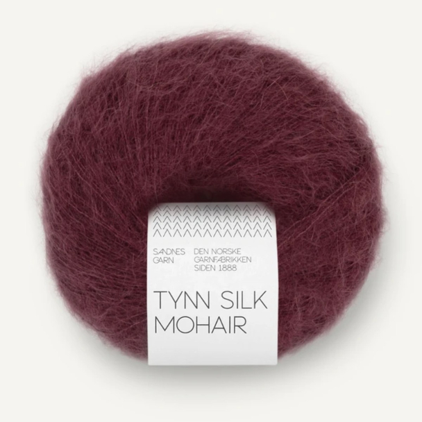 Tynn Silk Mohair - 4372 - Burgundy