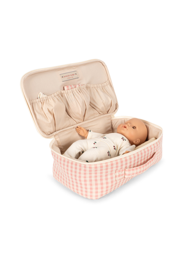Baby Doll Nursery Suitcase - Pink Check - Image 2