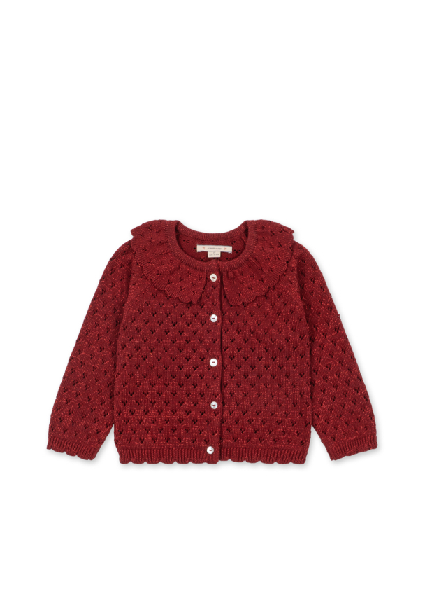 Holiday Cardigan - Red Dahlia - Image 1