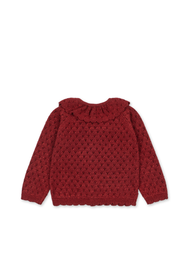 Holiday Cardigan - Red Dahlia - Image 2