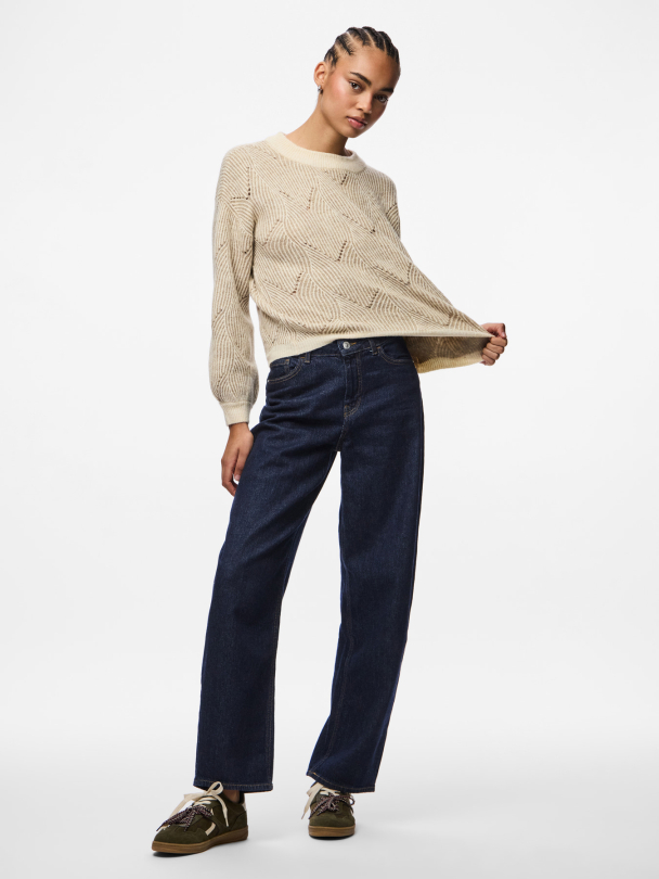 PCJENNA LS O-NECK KNIT NOOS BC - Image 4