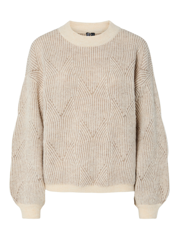 PCJENNA LS O-NECK KNIT NOOS BC - Image 1