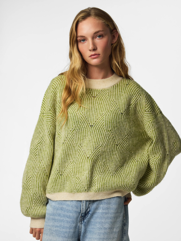 PCJENNA LS O-NECK KNIT NOOS BC - Image 5