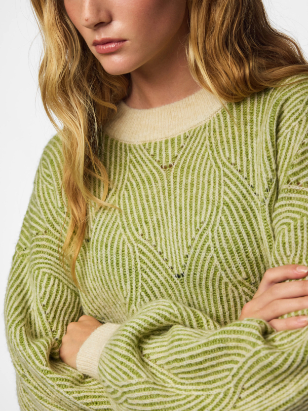 PCJENNA LS O-NECK KNIT NOOS BC - Image 3