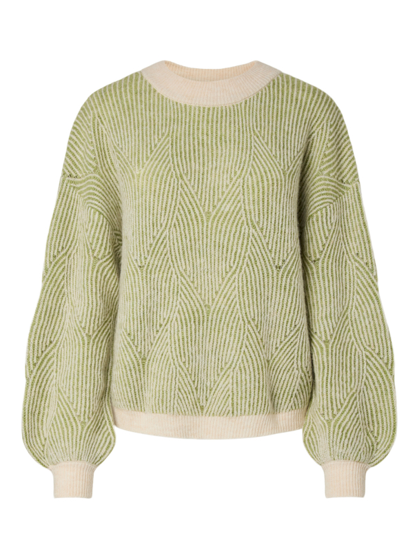 PCJENNA LS O-NECK KNIT NOOS BC - Image 1