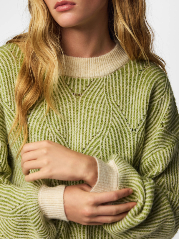 PCJENNA LS O-NECK KNIT NOOS BC - Image 2