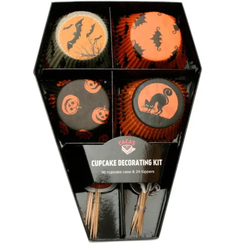 Muffinsform STD Halloween, 96 stk m/24 sticks