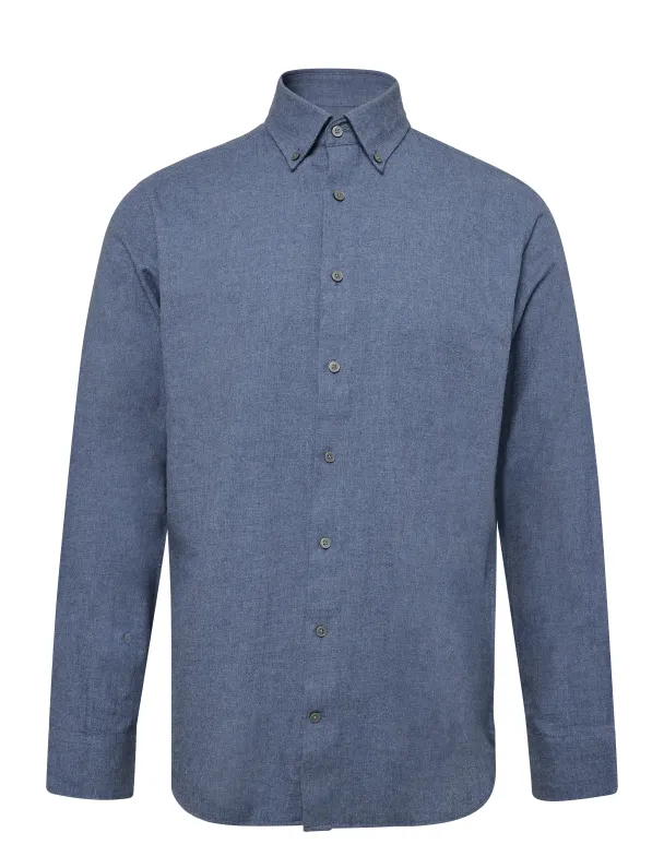 BS Akihito Casual Modern Fit-skjorte, blå - Image 1