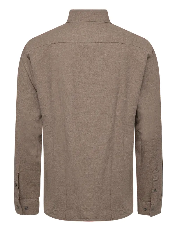 BS Akihito Casual Modern Fit-skjorte, brun - Image 2