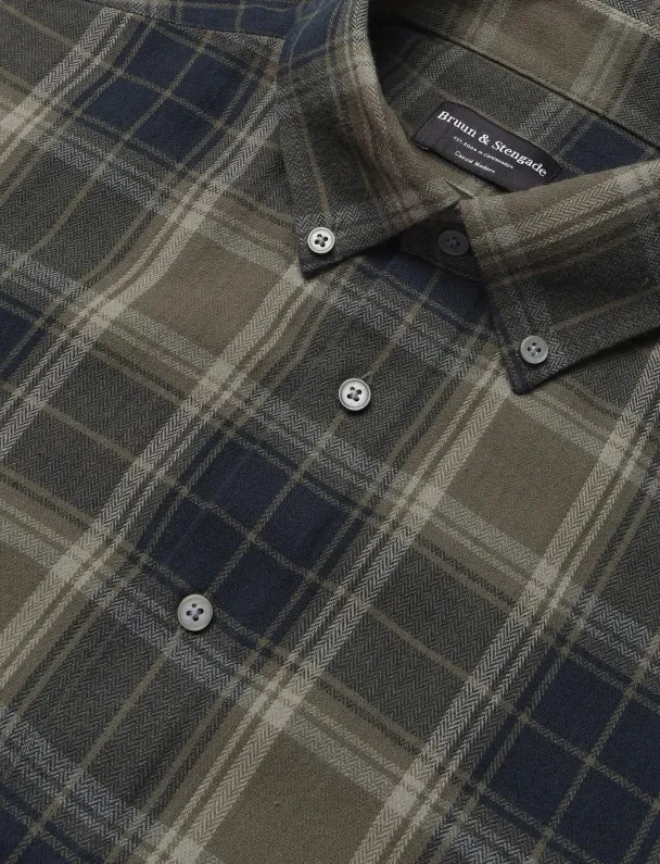 BS Bolkiah Casual Modern Fit Shirt, rutet - Image 3