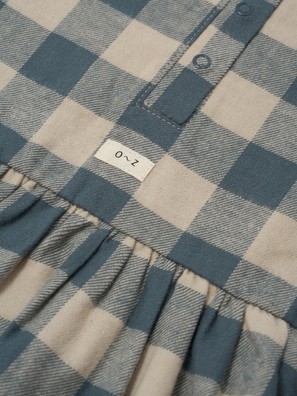 Fog Blue Gingham Field Dress - Image 2