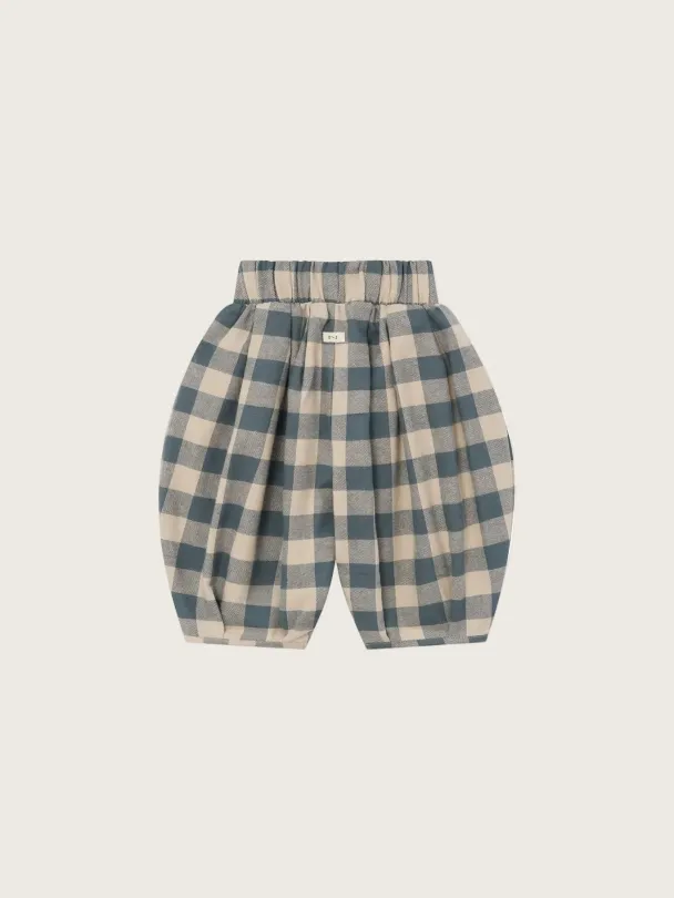 Fog Blue Gingham Lodge Pants - Image 3