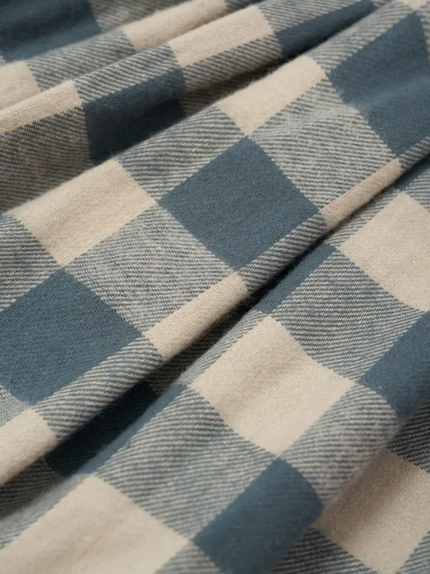 Fog Blue Gingham Lodge Pants - Image 2