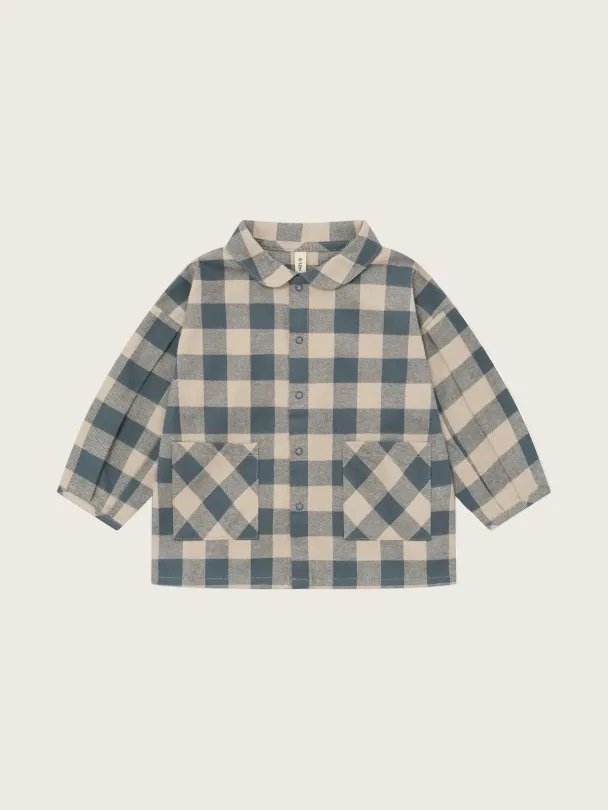 Fog Blue Gingham Lodge Shirt - Image 1