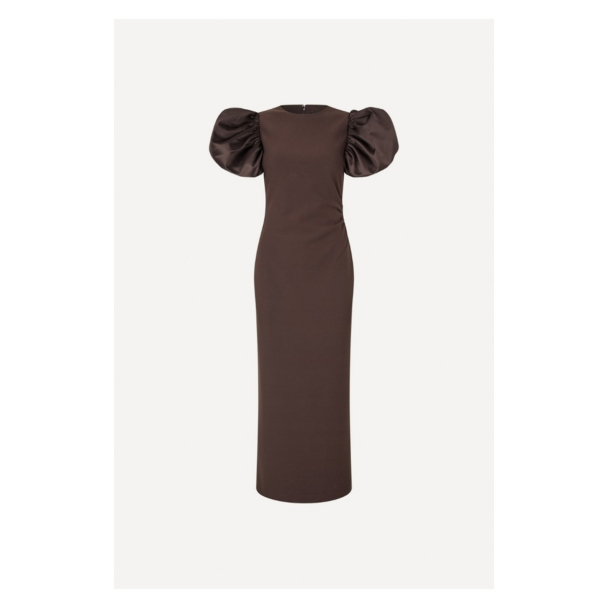 Draped Midi Puff Dress – Molé - Image 2