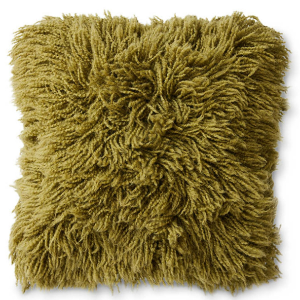 Fluffy cushion olive 50 × 50 cm – HKliving