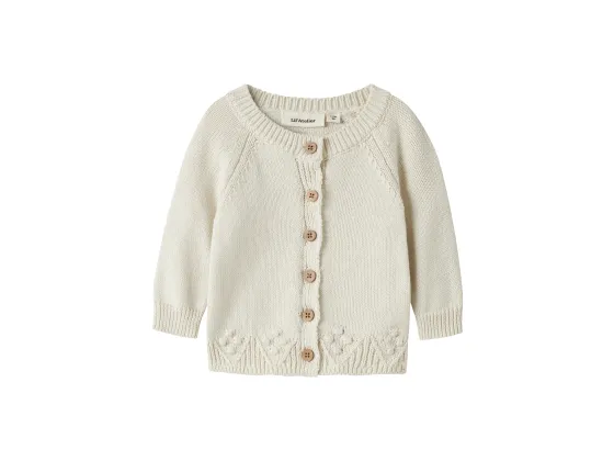 Rylee Knit Cardigan, Turtledove - Lil' Atelier