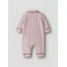 Sage Loose Night Suit, Turtledove / Biking Red - Lil' Atelier