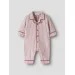 Sage Loose Night Suit, Turtledove / Biking Red - Lil' Atelier