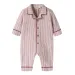 Sage Loose Night Suit, Turtledove / Biking Red - Lil' Atelier