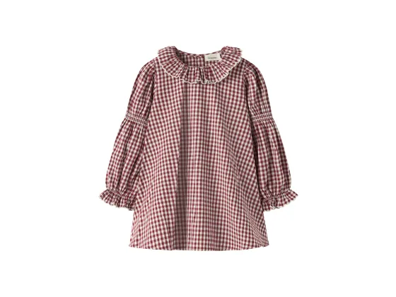 Roanne Loose Dress, Biking Red - Lil' Atelier