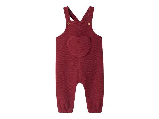 Noella Loose Sweat Overall, Biking Red - Lil' Atelier