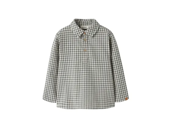 Roanne Loose Shirt, Mulled Basil - Lil' Atelier