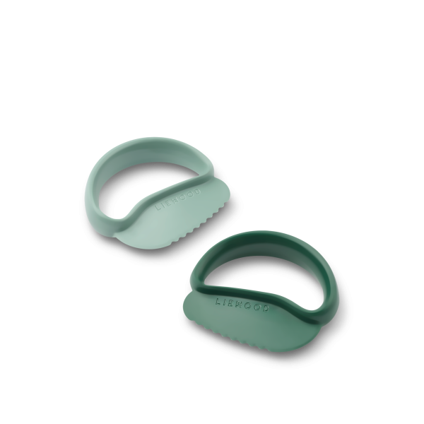 Riven Toddler Safe Cutter  2-Pack, Peppermint / Garden green - Liewood