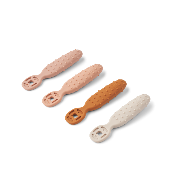 Caelia Baby Learning Spoon 4-Pack, Pale tuscany multi mix - Liewood