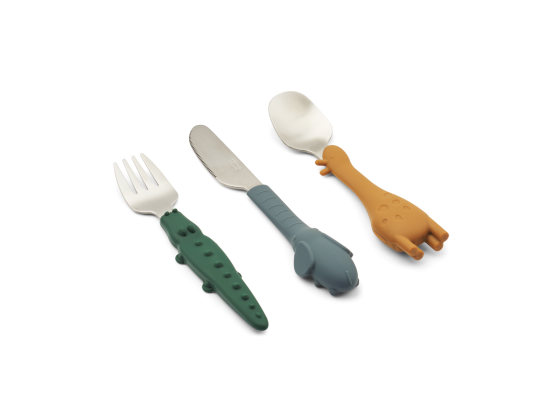 Tove All Together Cutlery Set, Golden caramel mix - Liewood