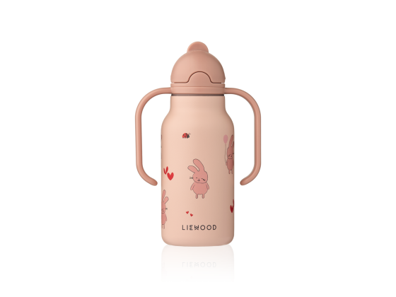 Kimmie Water Bottle 250 ml, Wild child / Rosey - Liewood