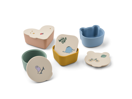 Toto Snack Box 4-pack, Tamtam / Sandy - Liewood