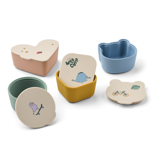 Toto Snack Box 4-pack, Tamtam / Sandy - Liewood