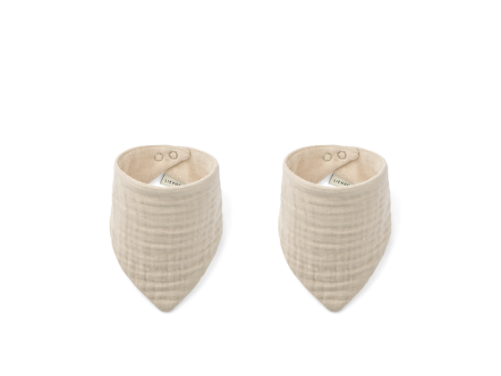 Andrea Bib 2-Pack, Sandy - Liewood