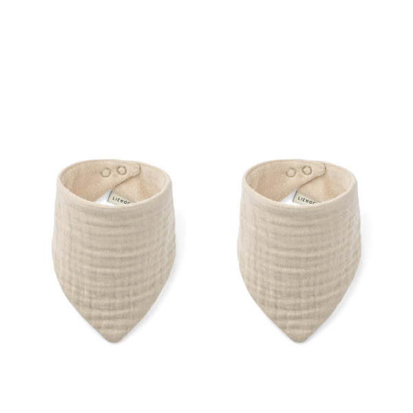 Andrea Bib 2-Pack, Sandy - Liewood
