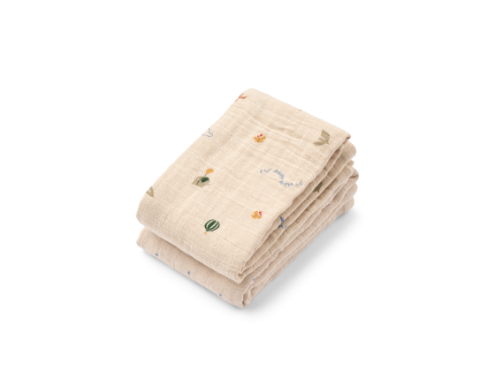 Lewis Muslin Cloth 2-Pack, Star / Flying Mix - Liewood